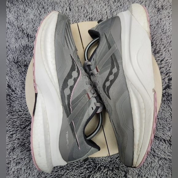 Saucony Tempus Gray Running Shoes Sneakers Women's Size 10.5 - Picture 5 of 9